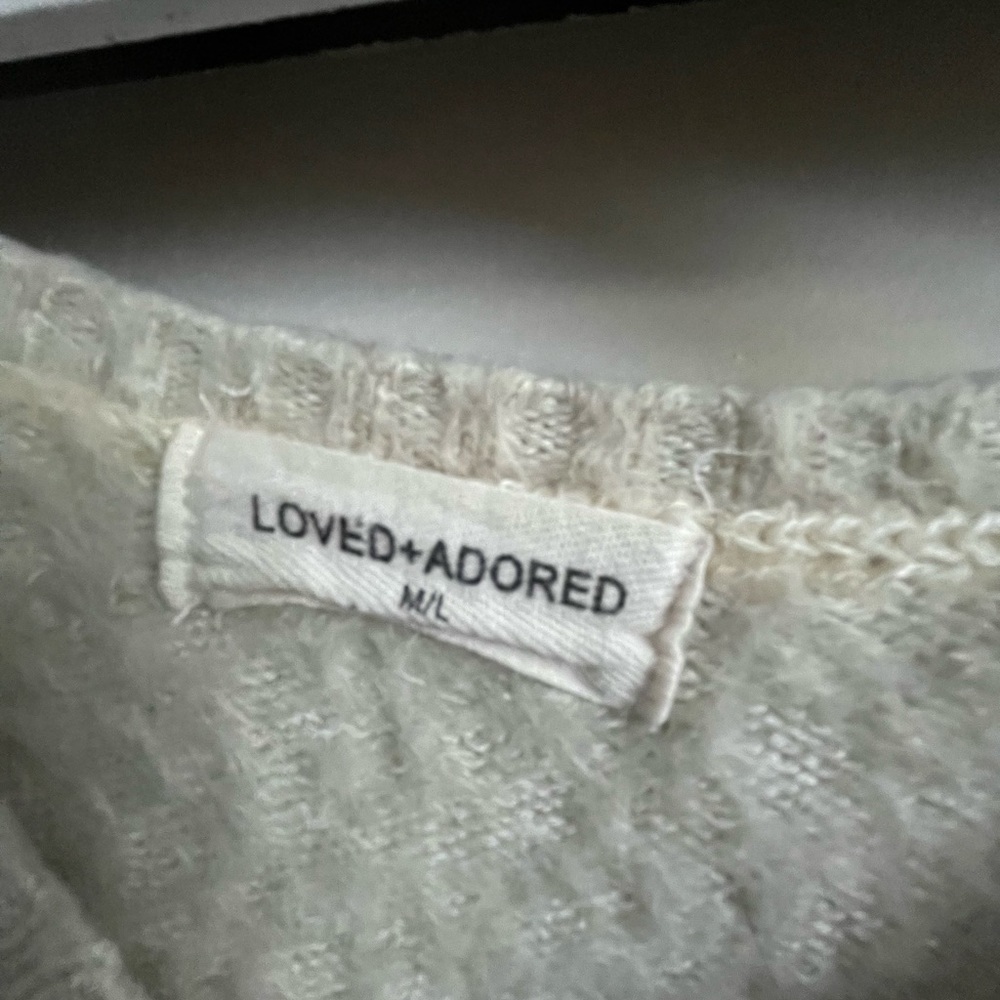 Furry Dream Sweater Oatmeal color